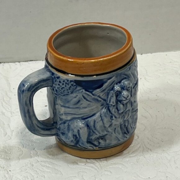 VTG Swiss Grd.St. Bernard Dog Mini Mug Shot Cup 2.75" Tall Souvenir Collectible - Picture 12 of 16